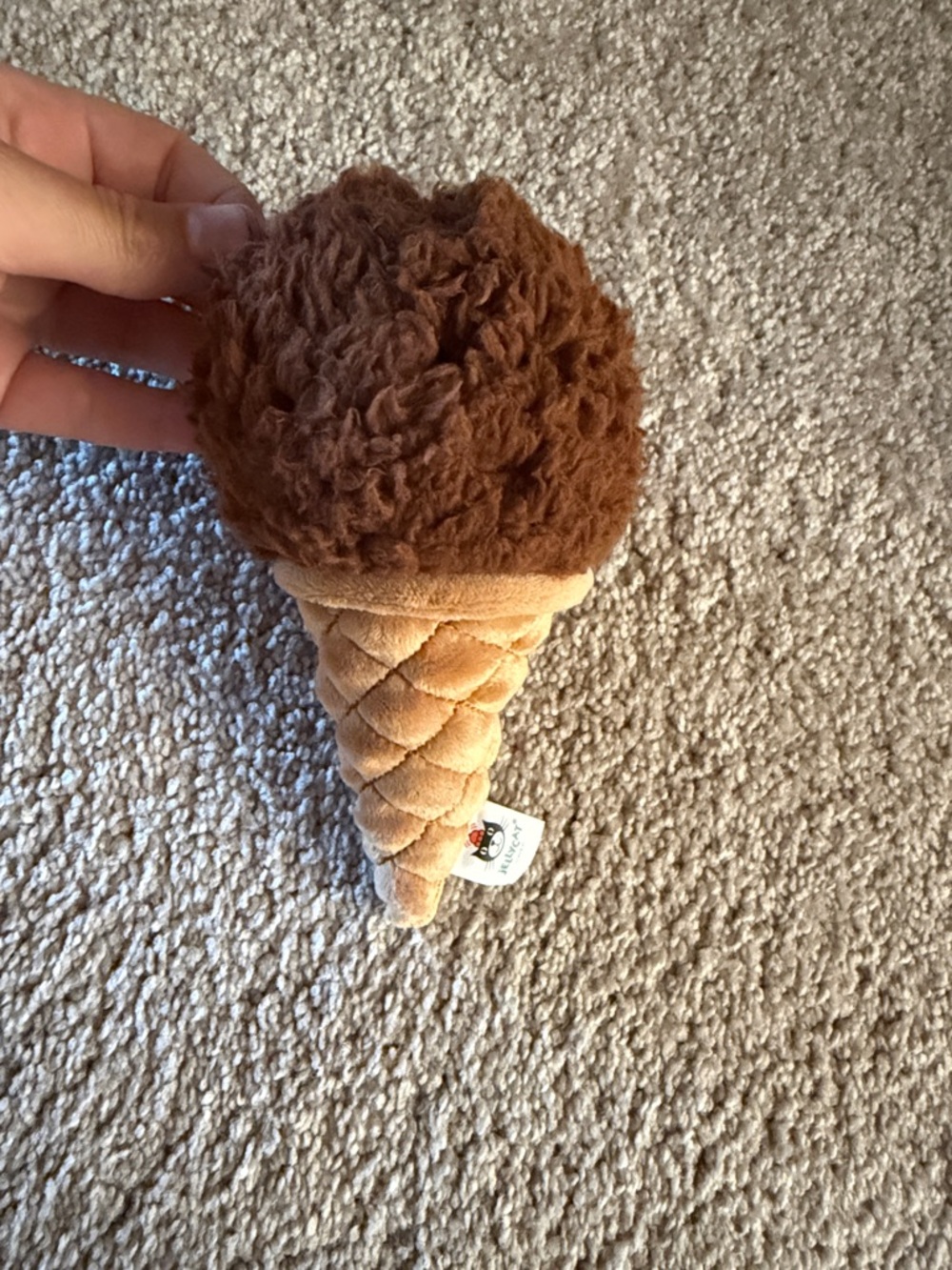 Jellycat Plush Ice Cream Cone - Brown